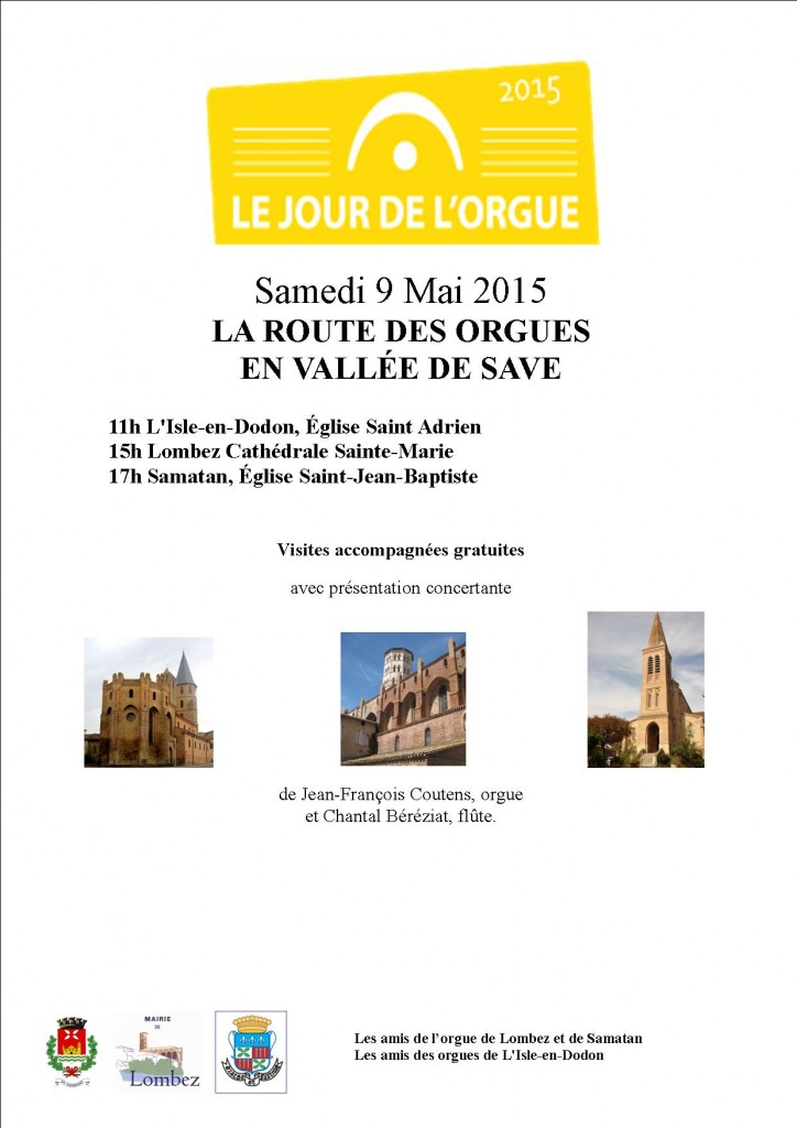 affiche jour de l'orgue